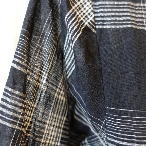 1.State Plaid Asymmetrical Dress with Tie Waist - Picture 8 of 13